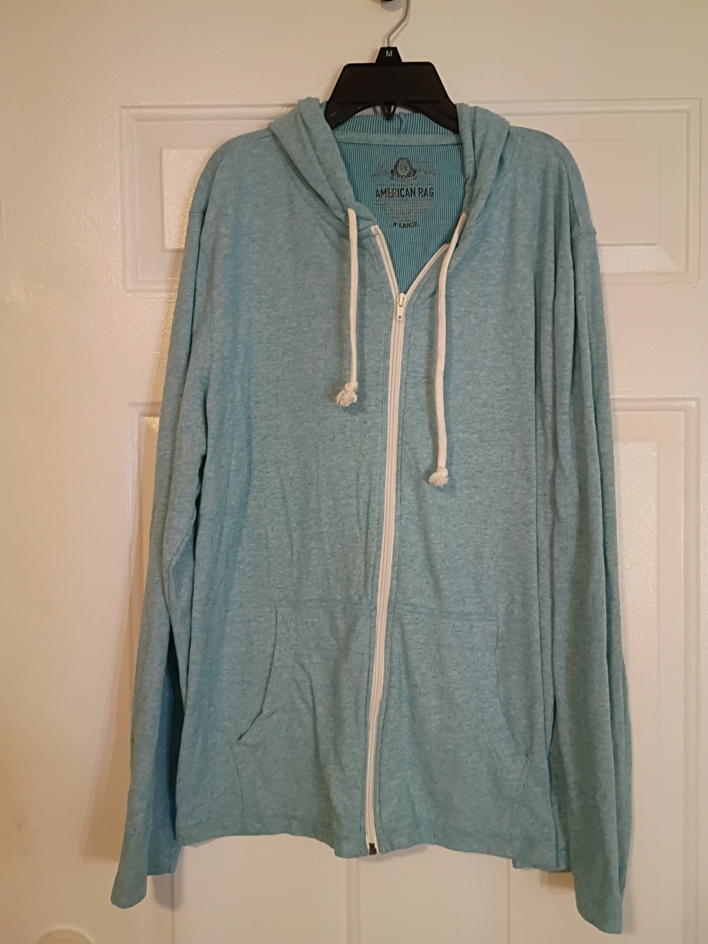 American Rag Light Blue Zip-Up Hoodie Jacket